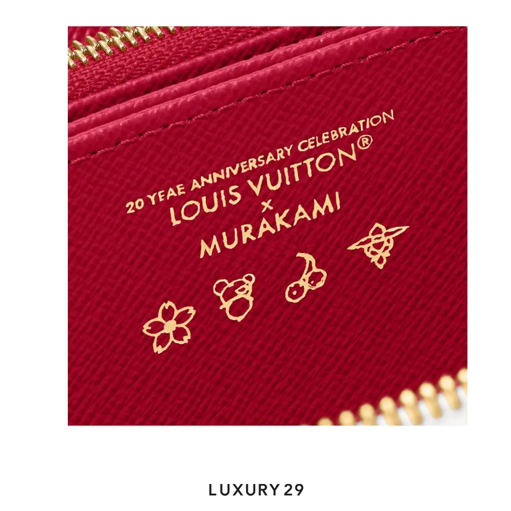 Louis Vuitton LV x TM Zippy Wallet Monogram White coated canvas Cherry(Small, White)