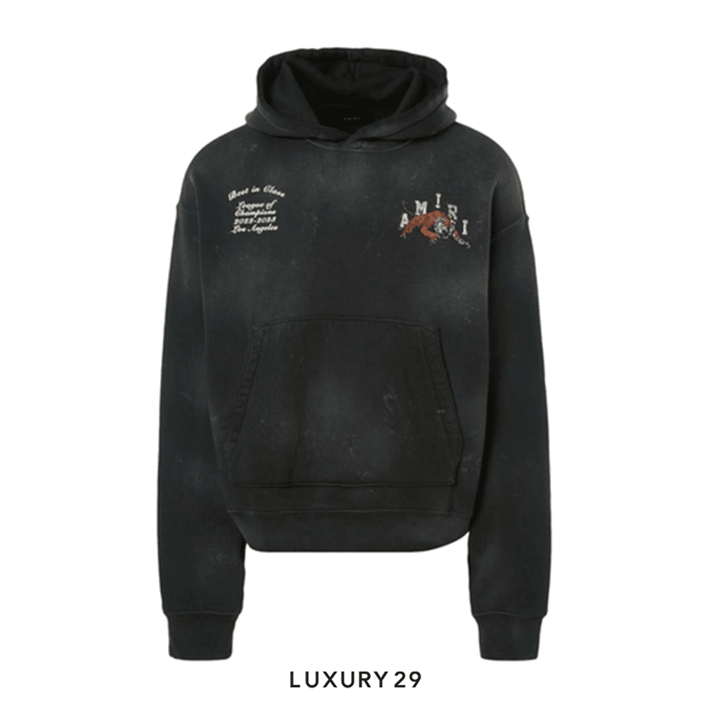 Amiri Vintage Tiger Varsity Hoodie 'Black'(L, Black)