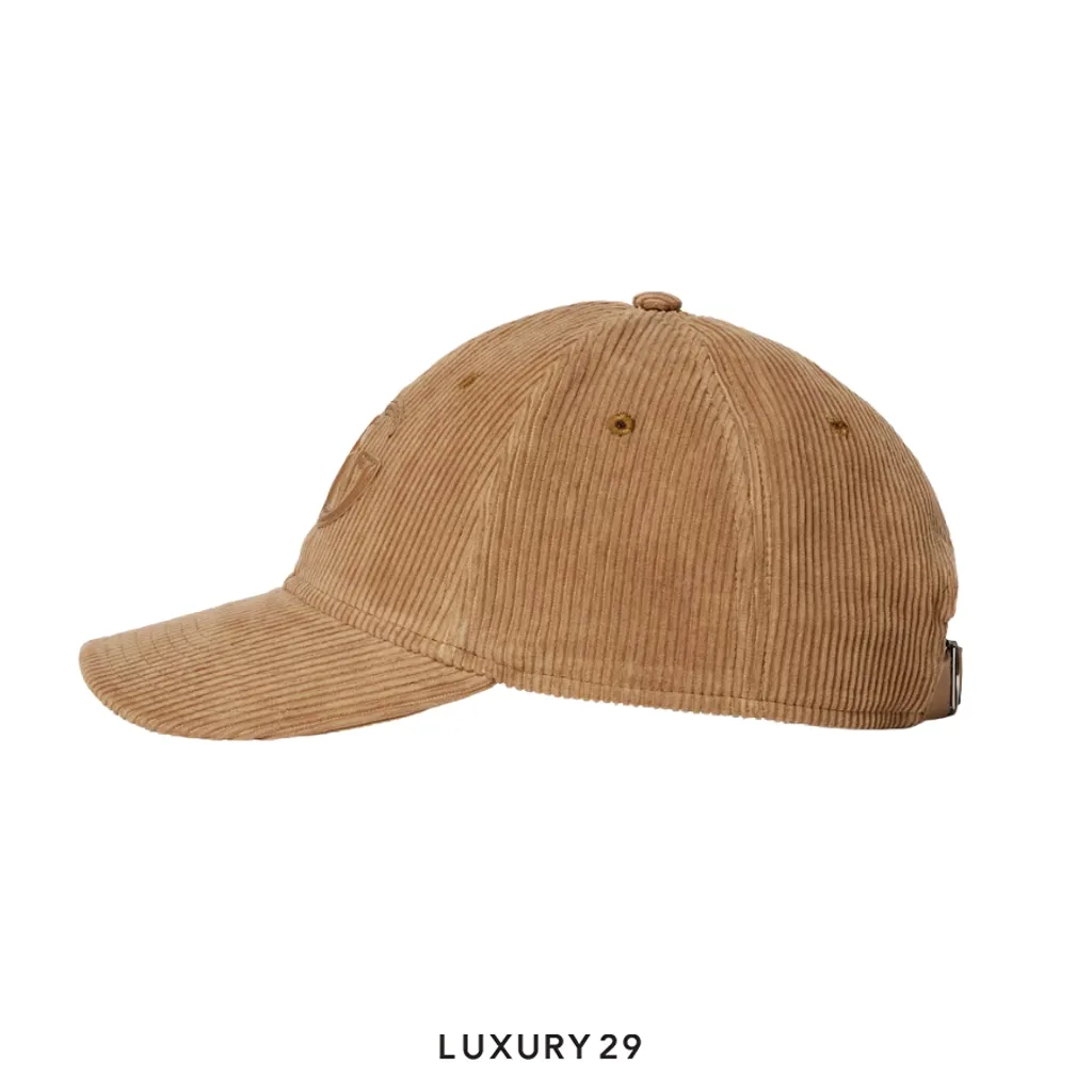 Gucci GG Velvet baseball hat with embroidery Brown(L, Brown)