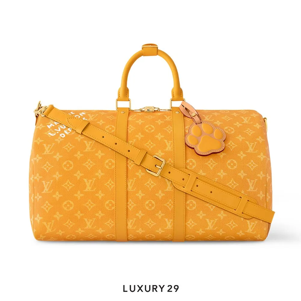 Louis Vuitton LV Keepall Bandouliere 45 Yellow(Small, Yellow)