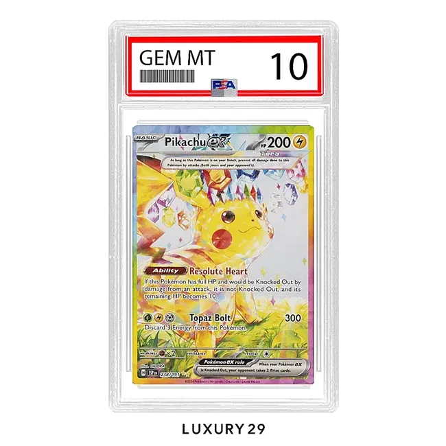 Pokemon TGC 2024 Pikachu EX Surging Sparks Spacial Illustration Rare #238  (EN) (PSA10)