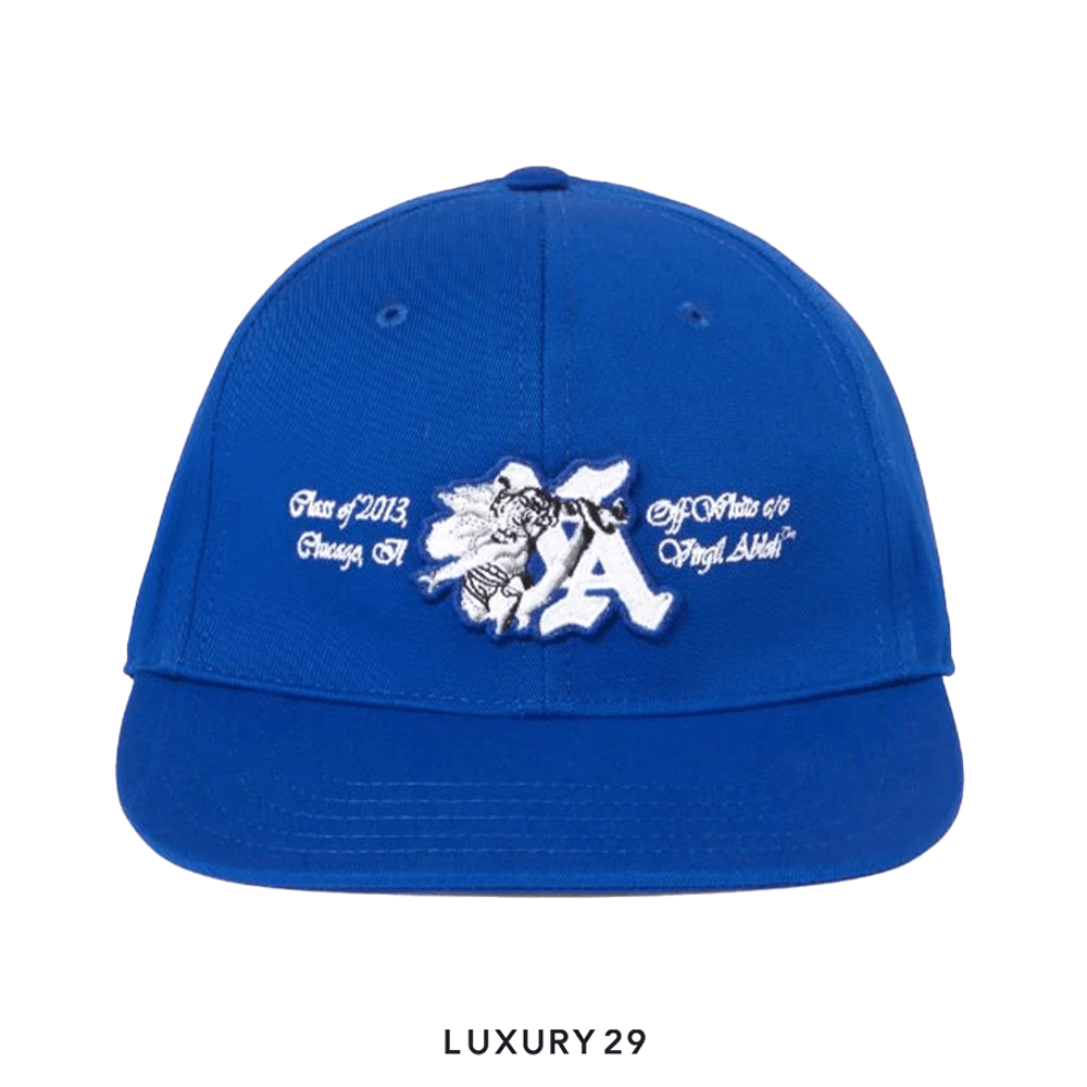 Off-White VA Baseball Drill Cap 'Dark Blue/White'(Free Size, Blue)
