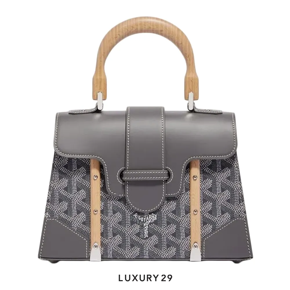Goyard Saigon Structure Mini Bag Grey(Mini, Grey)