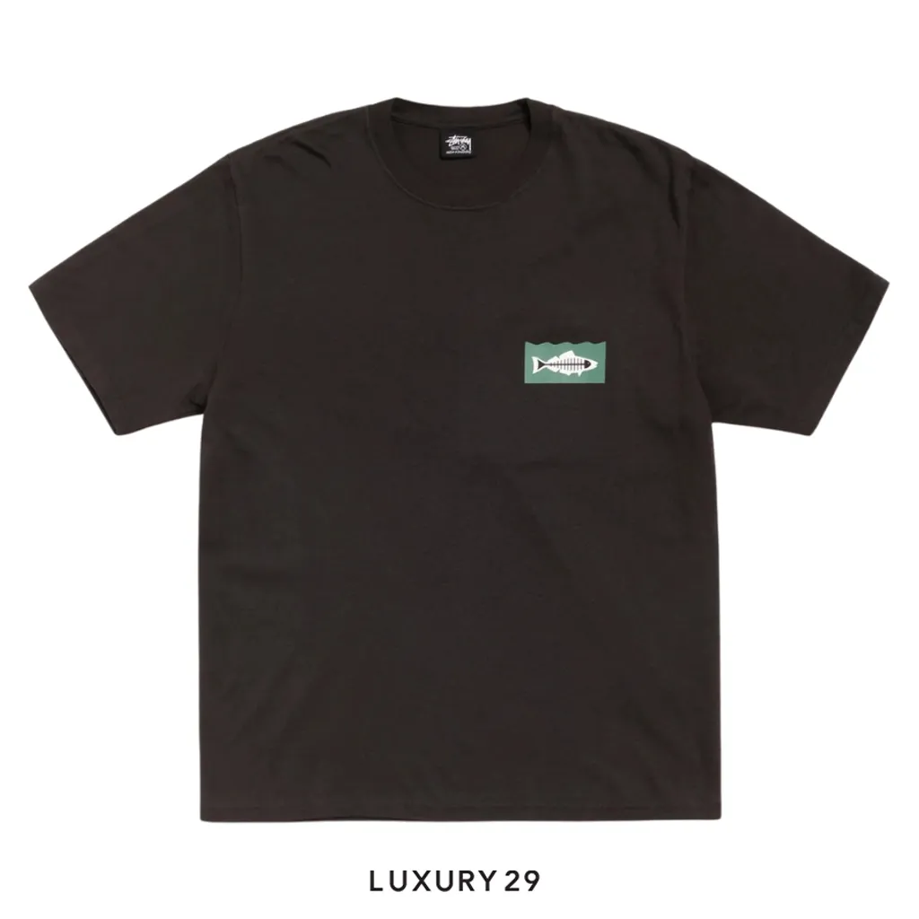 Stussy HEAL THE BAY 40 TEE PIGMENT DYED Faded Black(S, Black)