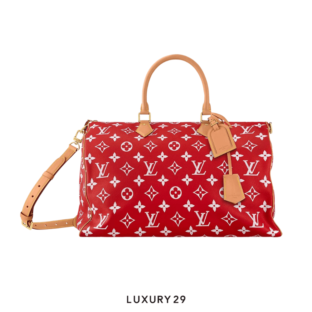 Louis Vuitton LV Speedy P9 Bandouliere 50(Maxi, Red)