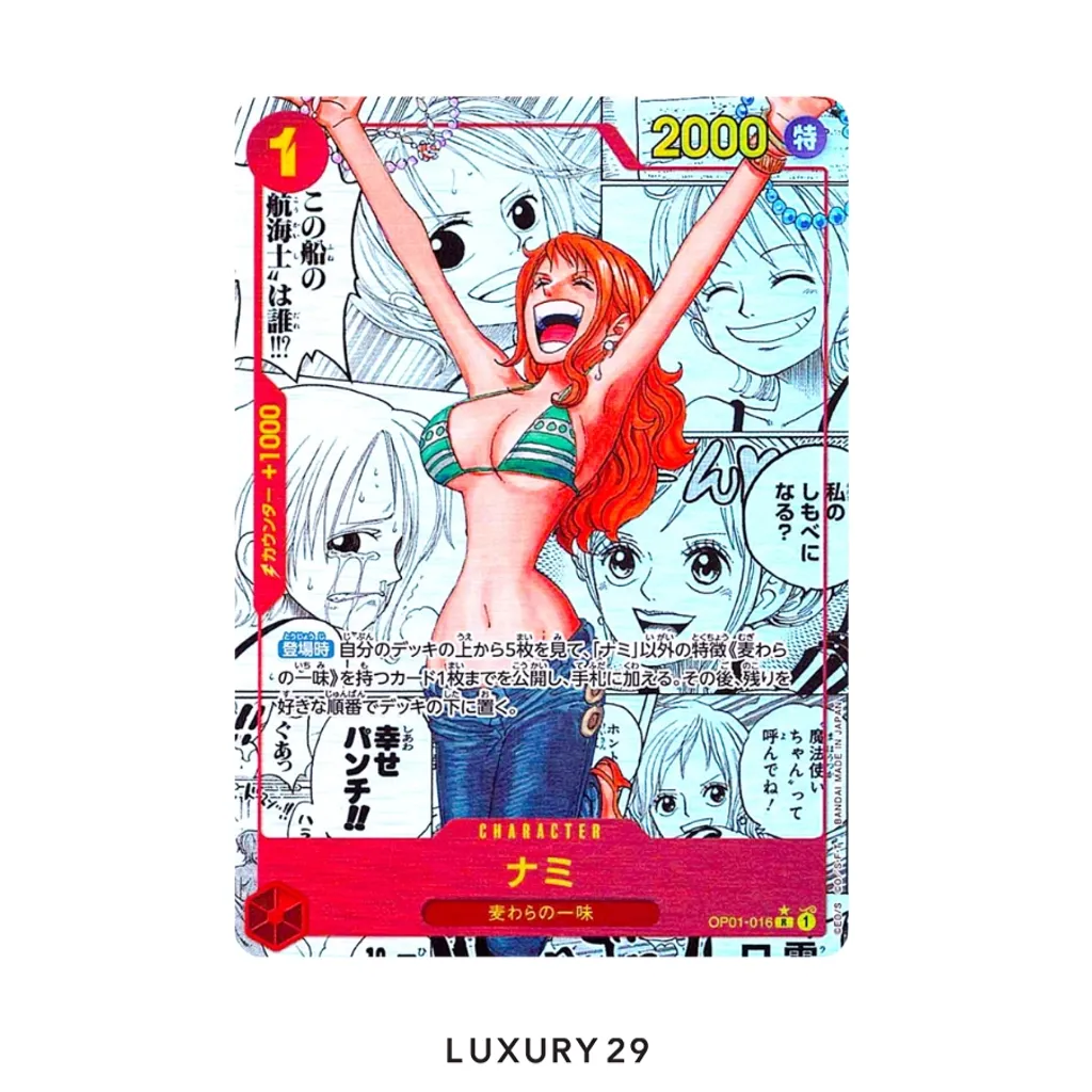 One Piece Nami (OP01-016) (Manga) Premium Booster R OP01-016 BGS10 GOLD  (JP)(Small, Multicolour)