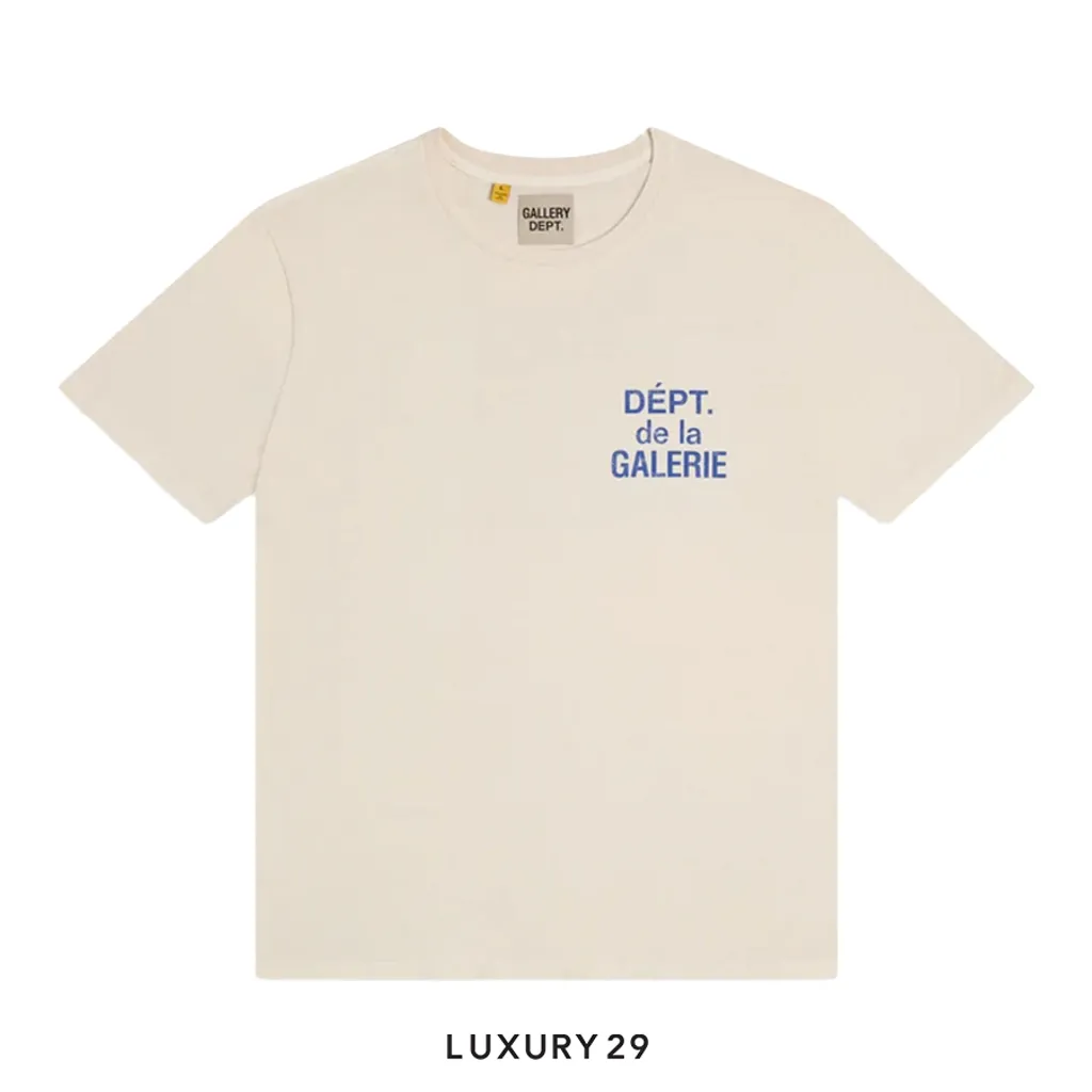 Gallery Dept. French Tee Cream/Blue(M, Neutrals)
