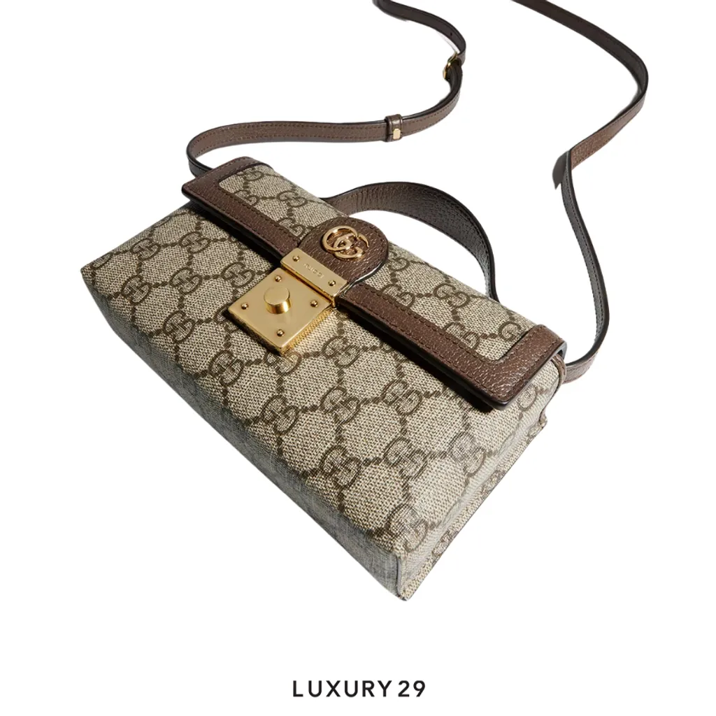 Gucci Ophidia mini top handle bag Brown(Mini, Brown)