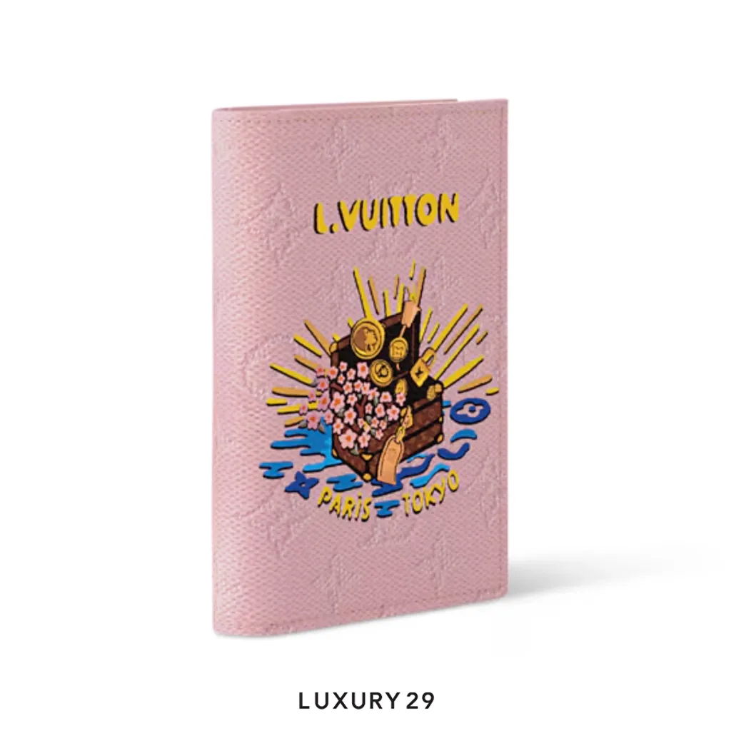 Louis Vuitton LV Passport cover Monogram canvas Pink(Small, Pink)