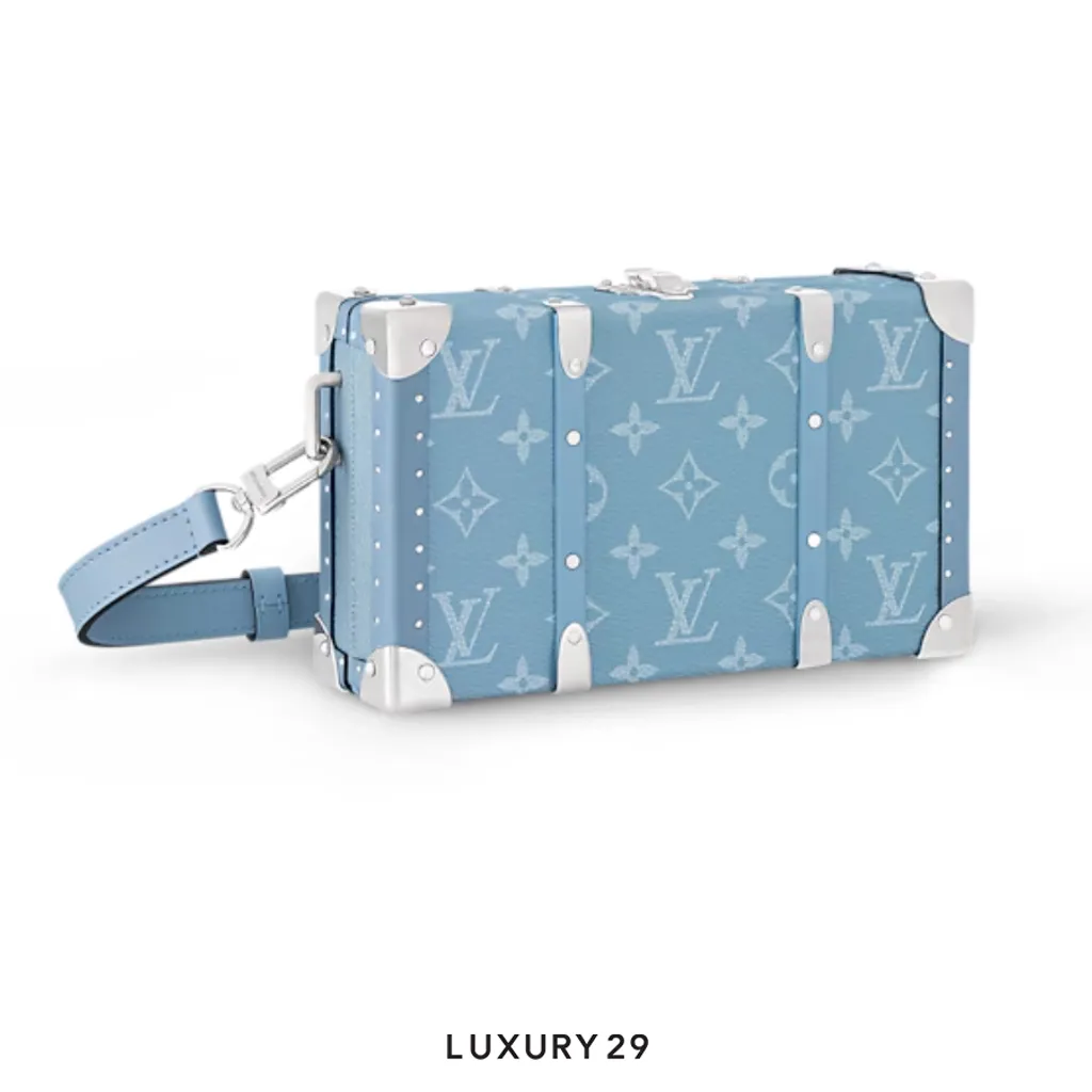 Louis Vuitton LV Taigarama Wallet Trunk Blue(Small, Blue)