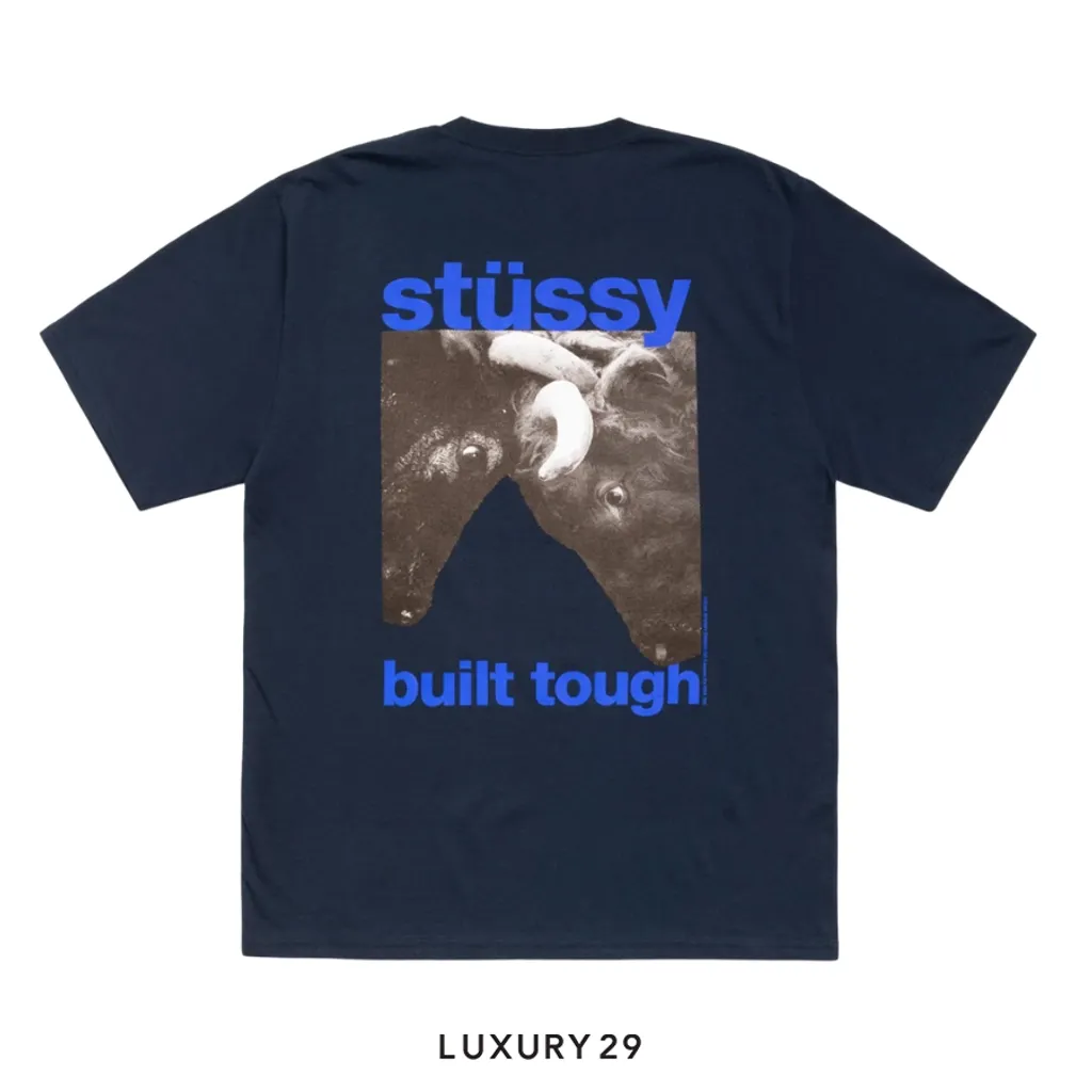 Stussy BUILT TOUGH TEE Navy(M, Blue)