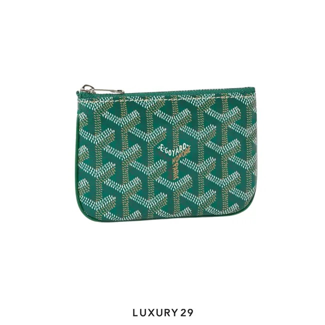 Goyard Senat Nano Key Pouch Green