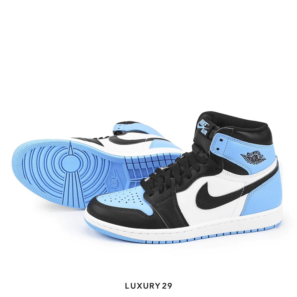 Nike Jordan 1 Retro High OG UNC Toe(M)(47.5, Blue)
