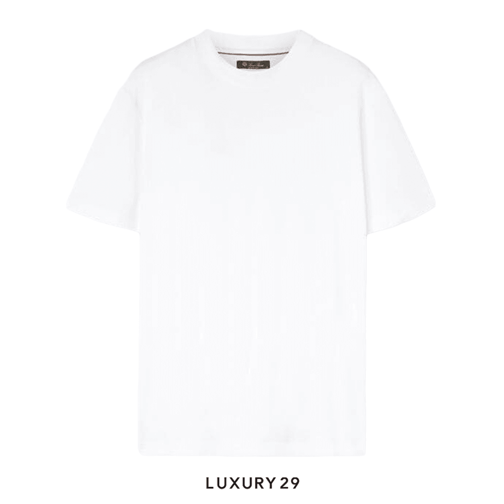 Loro Piana T-Shirt Cotton Optical White(L, White)