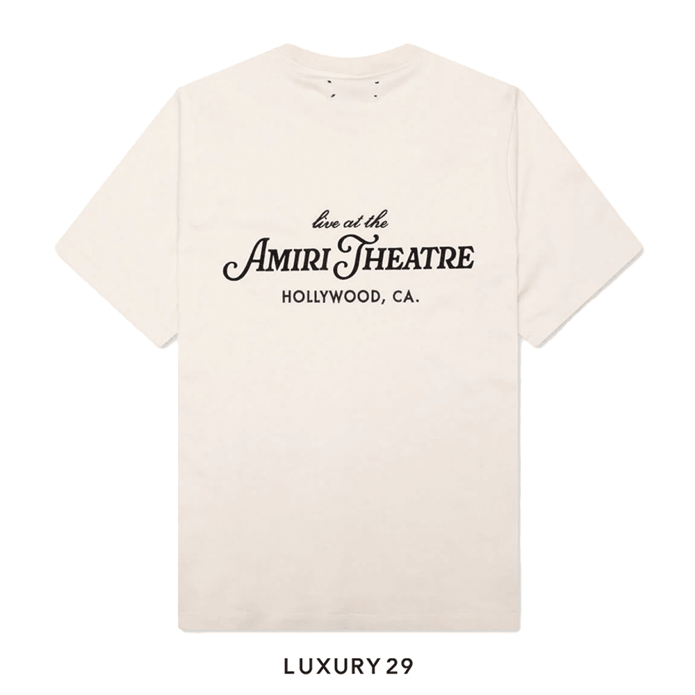 AMIRI THEATRE FLOCKED TEE(S, Neutrals)