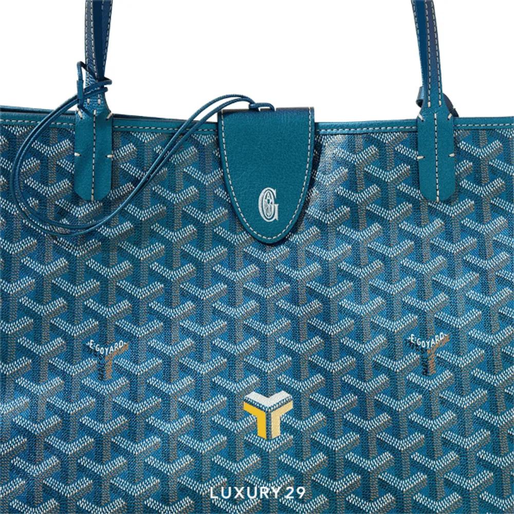 Goyard Saint Louis GM Bag 2024 Pearly Blue(Large, Blue)