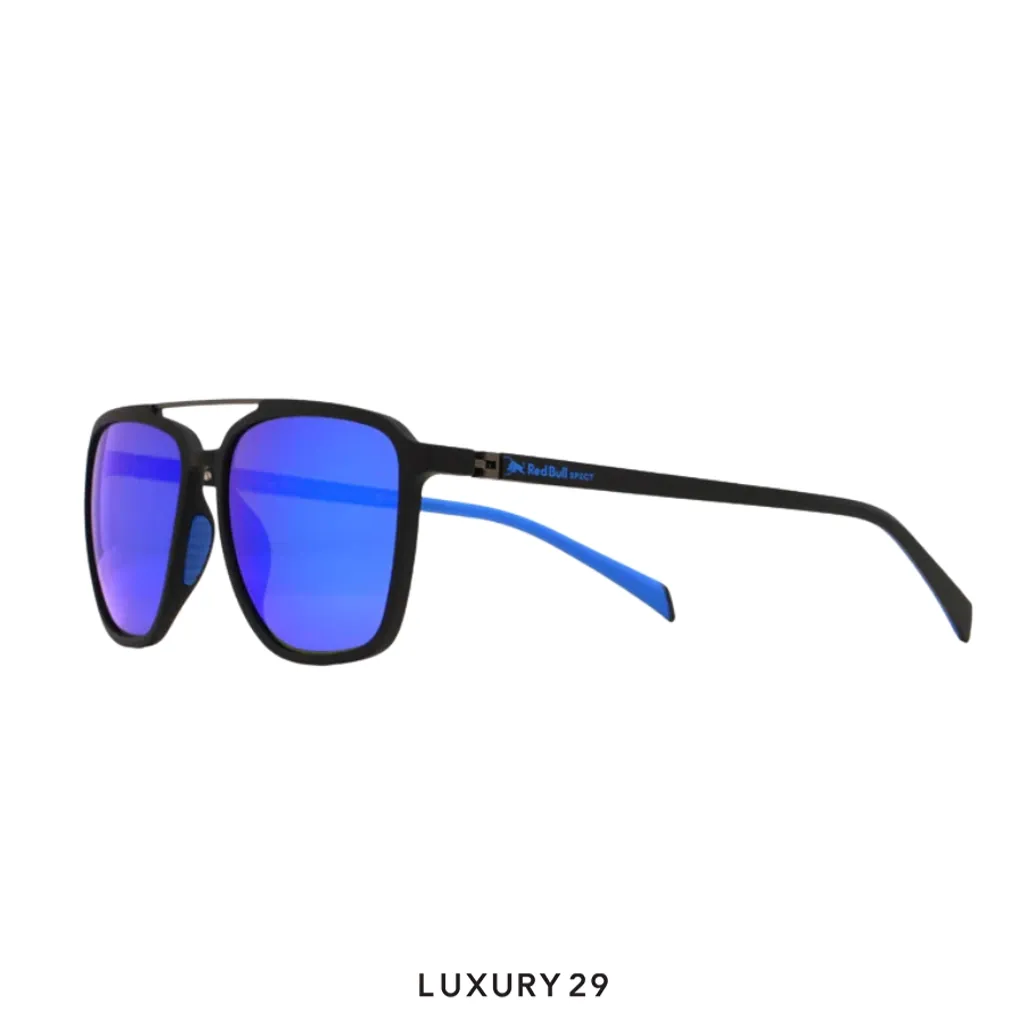 Red Bull Spect Sunglasses REDPS106-01P SPIN Concept smoke with dark blue mirror(Free Size, Blue)
