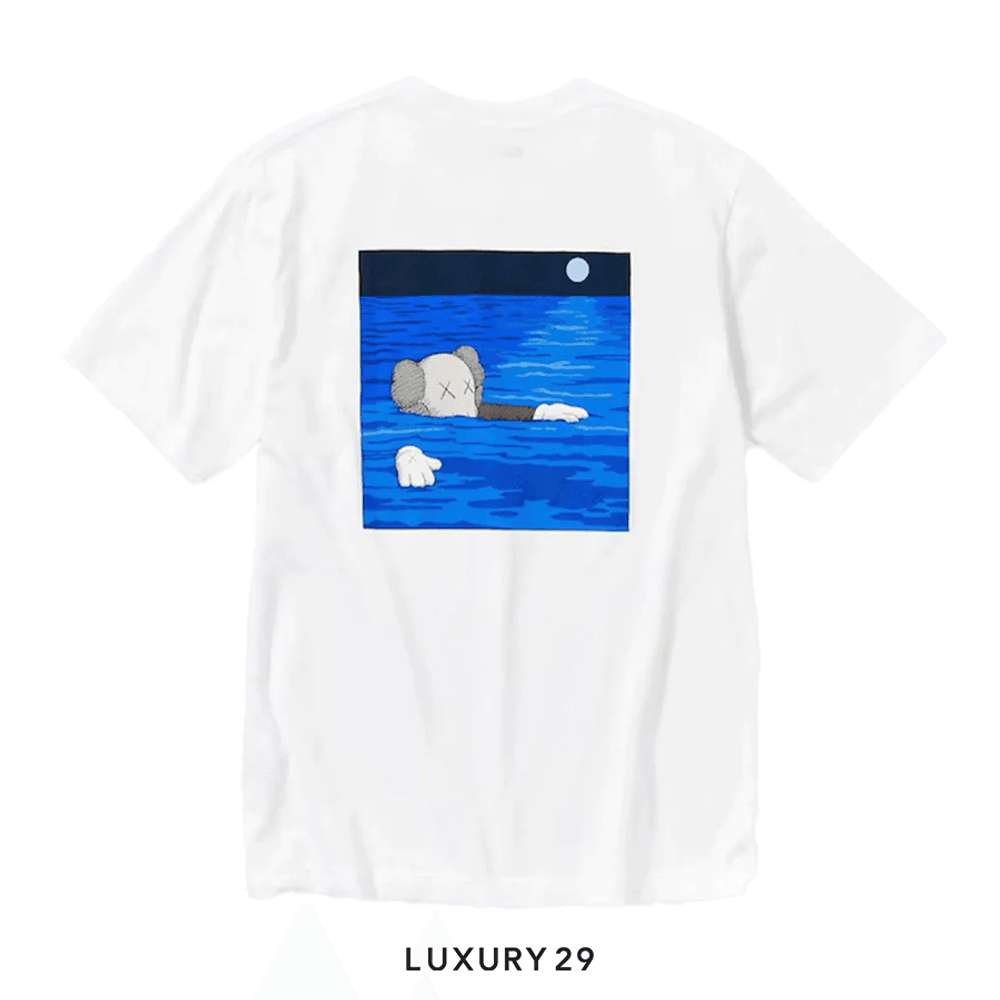 Uniqlo X KAWS UT Short Sleeve Artbook Cover T-Shirt White(S, White)
