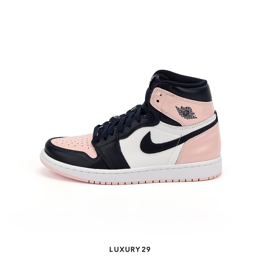 Nike Jordan 1 Retro High OG Atmosphere (Women's)(36.5, Pink)