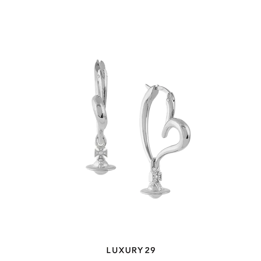 Vivienne westwood Emily Earrings(Free Size, Silver)