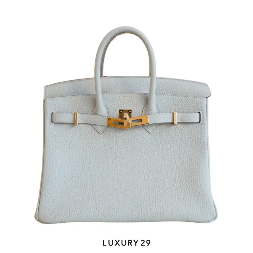Hermes Birkin 25 Gris Pale Togo Gold Hardware / B Stamp (2023)(Small, Grey)