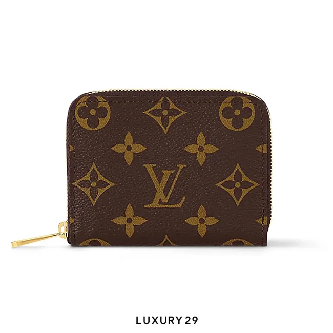 Louis Vuitton LV Zippy Coin Purse Monogram Canvas Brown