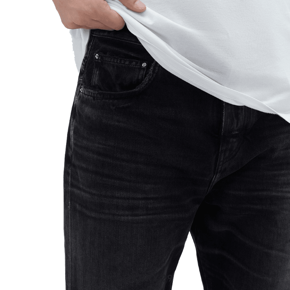 Amiri RELEASE HEM STRAIGHT JEAN FADED BLACK(S, Black)