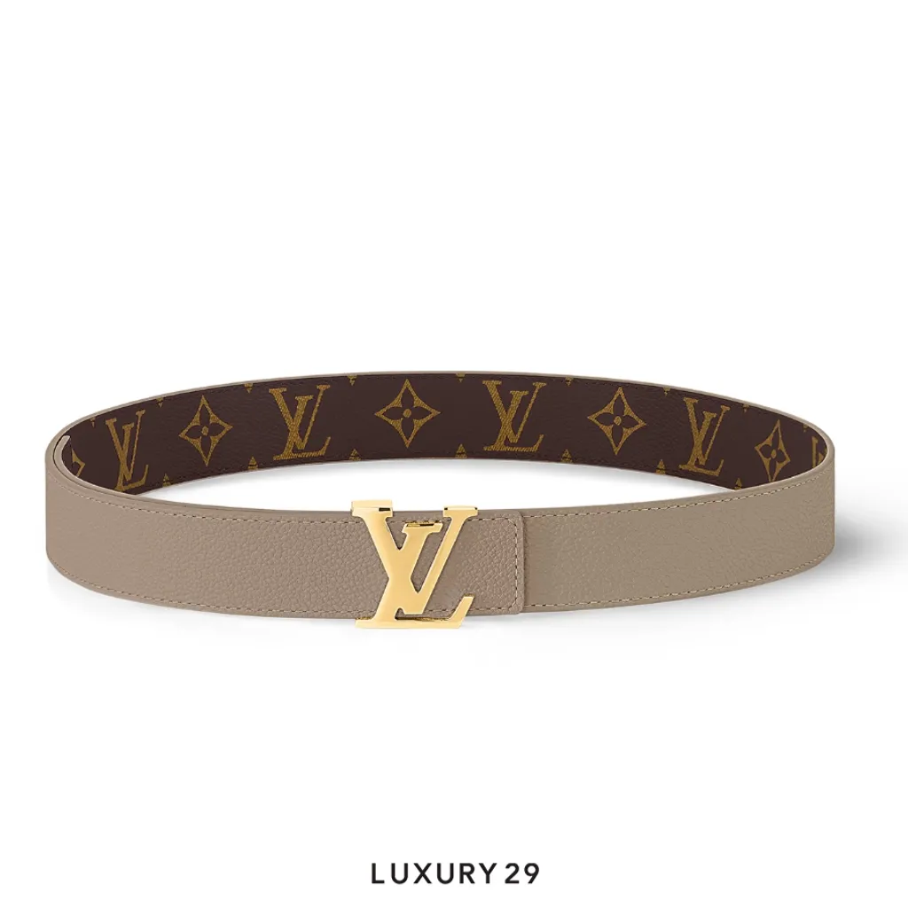 Louis Vuitton LV Initiales 30mm Reversible Belt Biege(30, Neutrals)