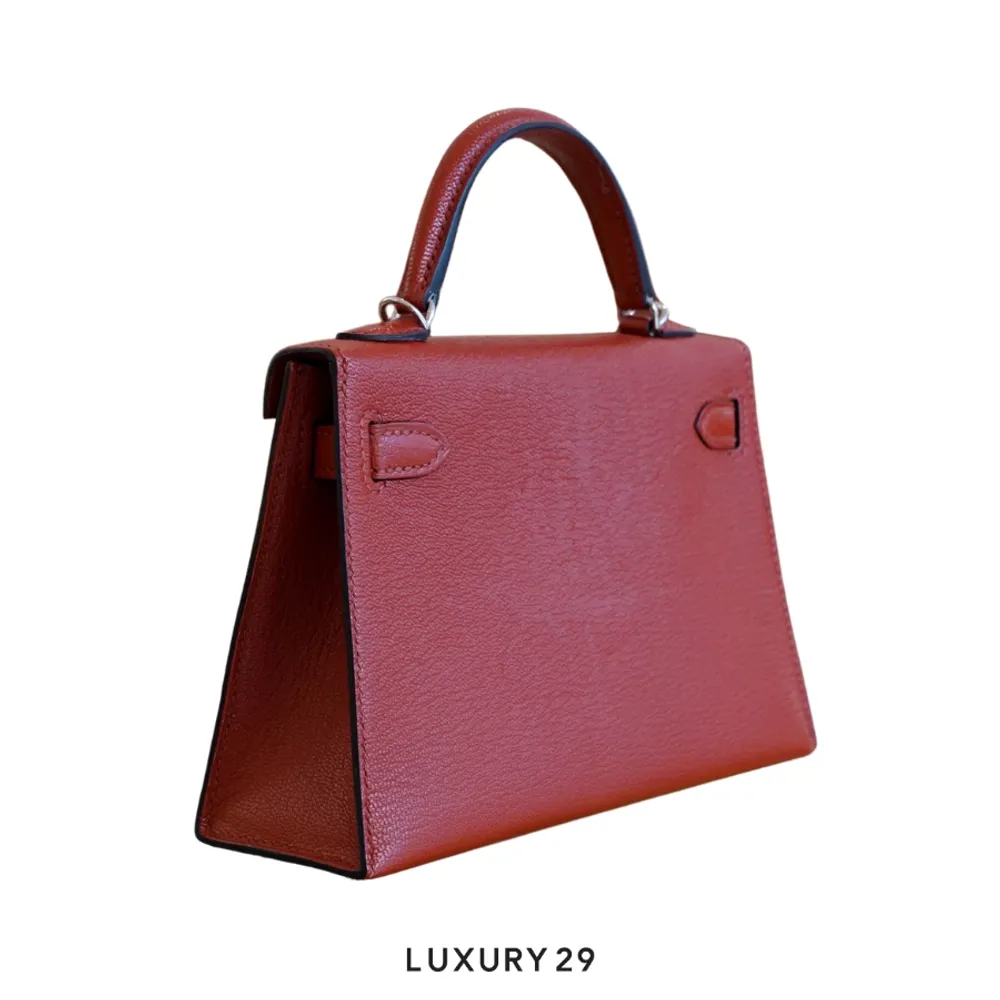 Hermes Kelly Sellier 20 Chevre Mysore Cuivre  (2022) / U Stamp(Mini, Orange)