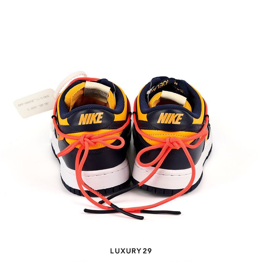 Nike Dunk Low Off-White University Gold(M)(43, Gold)