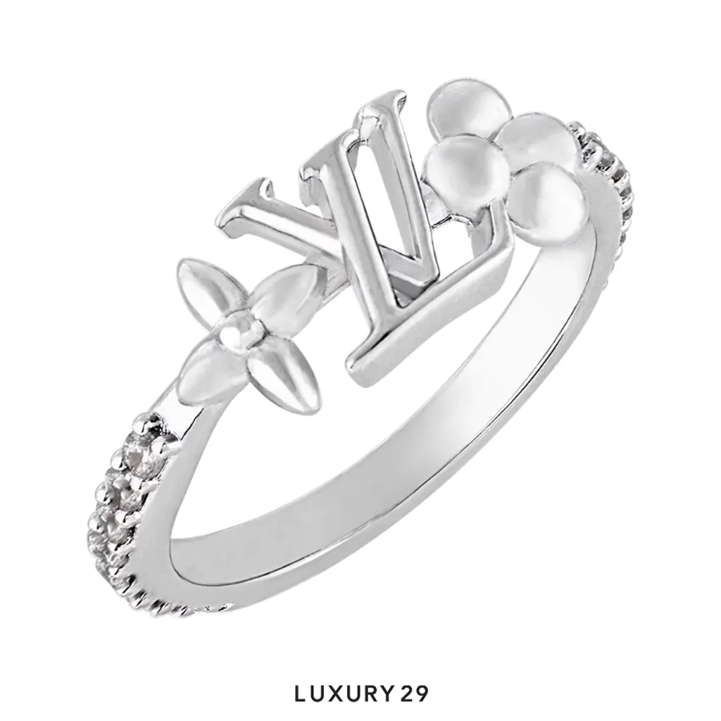 Louis Vuitton LV Iconic Ring Palladium Size S(Small, Silver)