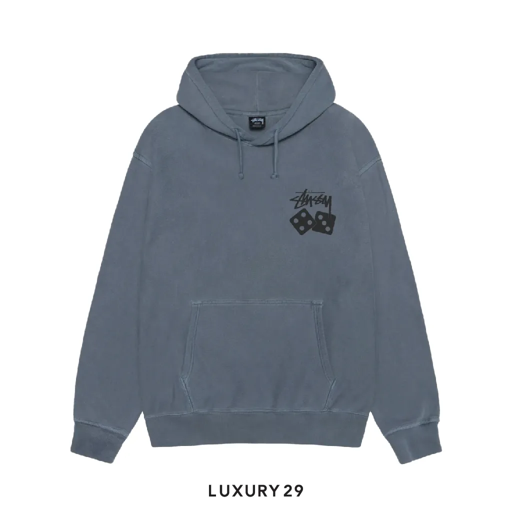 Stussy DICE HOODIE PIGMENT DYED(S, Blue)