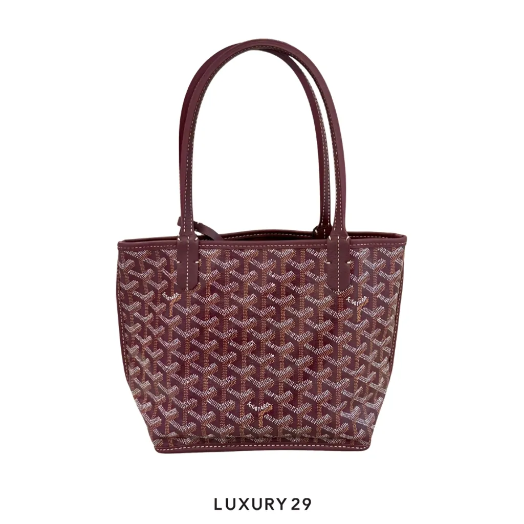 Goyard Anjou Mini Bag Burgundy(Mini, Red)
