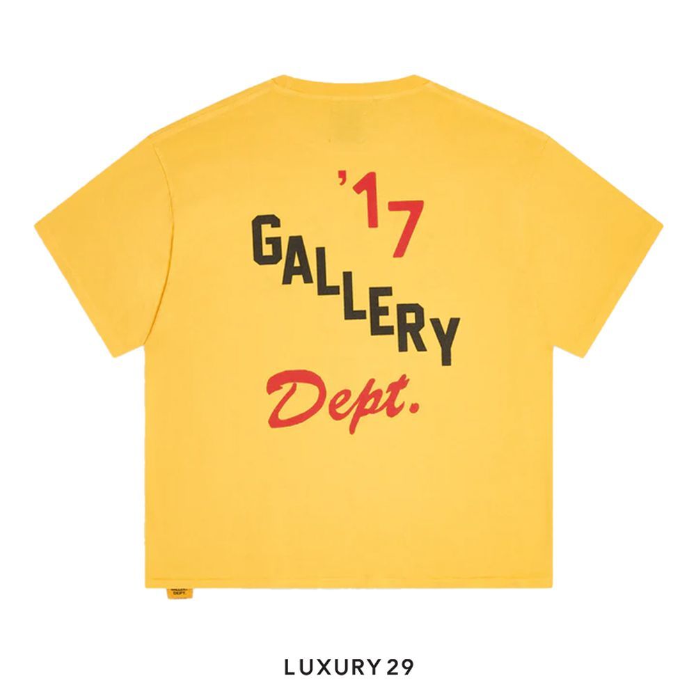 Gallery Dept. Boxing Merch Tee Gold Yellow(M, Yellow)