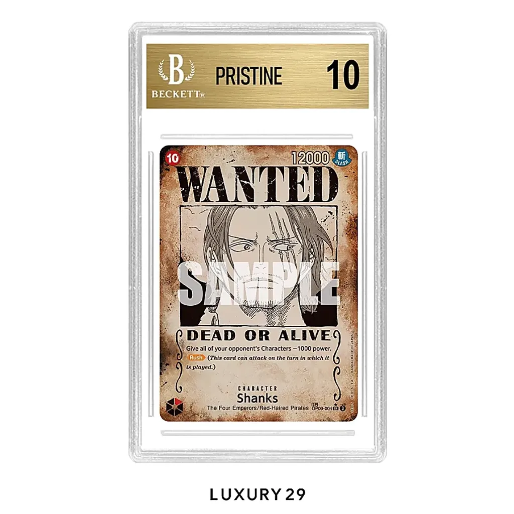 One Piece Emperors in the New World Shanks (004) (Wanted Poster) (BGS10)(Small, Brown)