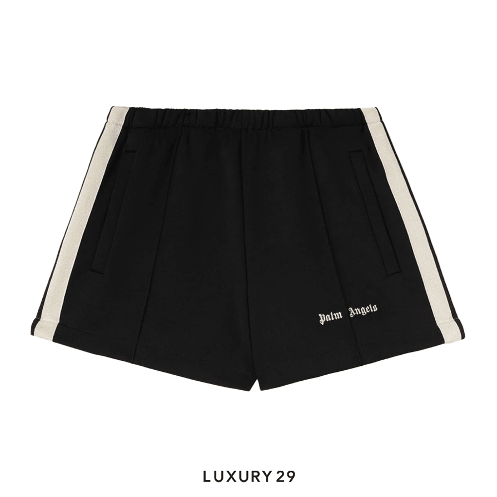 Palm Angels side-stripe track shorts black/off-white(S, Black)