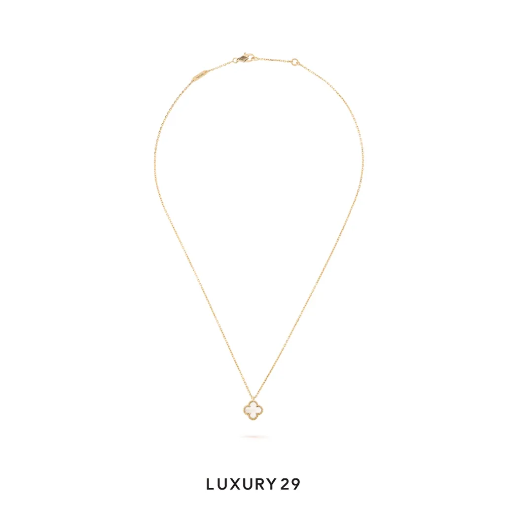 Van Cleef & Arpels Sweet Alhambra pendant 18K yellow gold, Mother-of-pearl(Free Size, White)