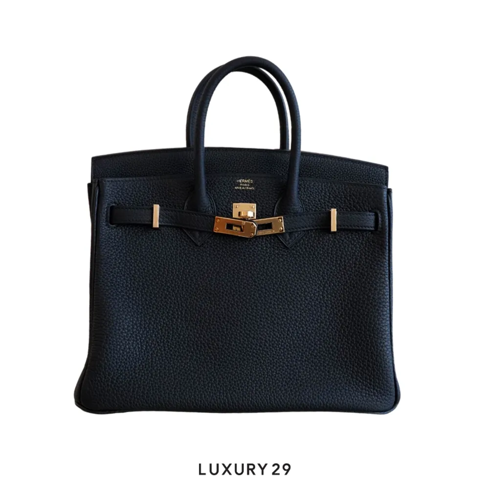 Hermes Birkin 25 Black Togo Gold Hardware / B Stamp (2023)(Small, Black)