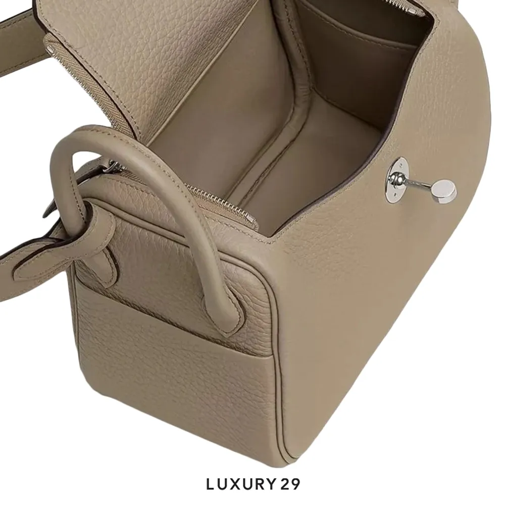 Hermes Lindy Mini Bag Beige Marfa(Mini, Neutrals)