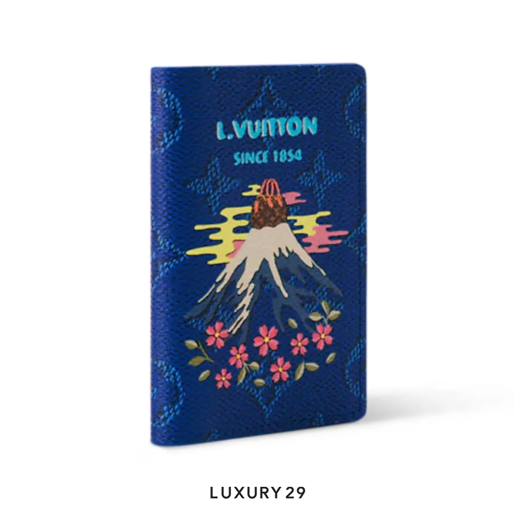 Louis Vuitton LV Pocket Organizer Wallet blue Monogram Canvas(Small, Blue)