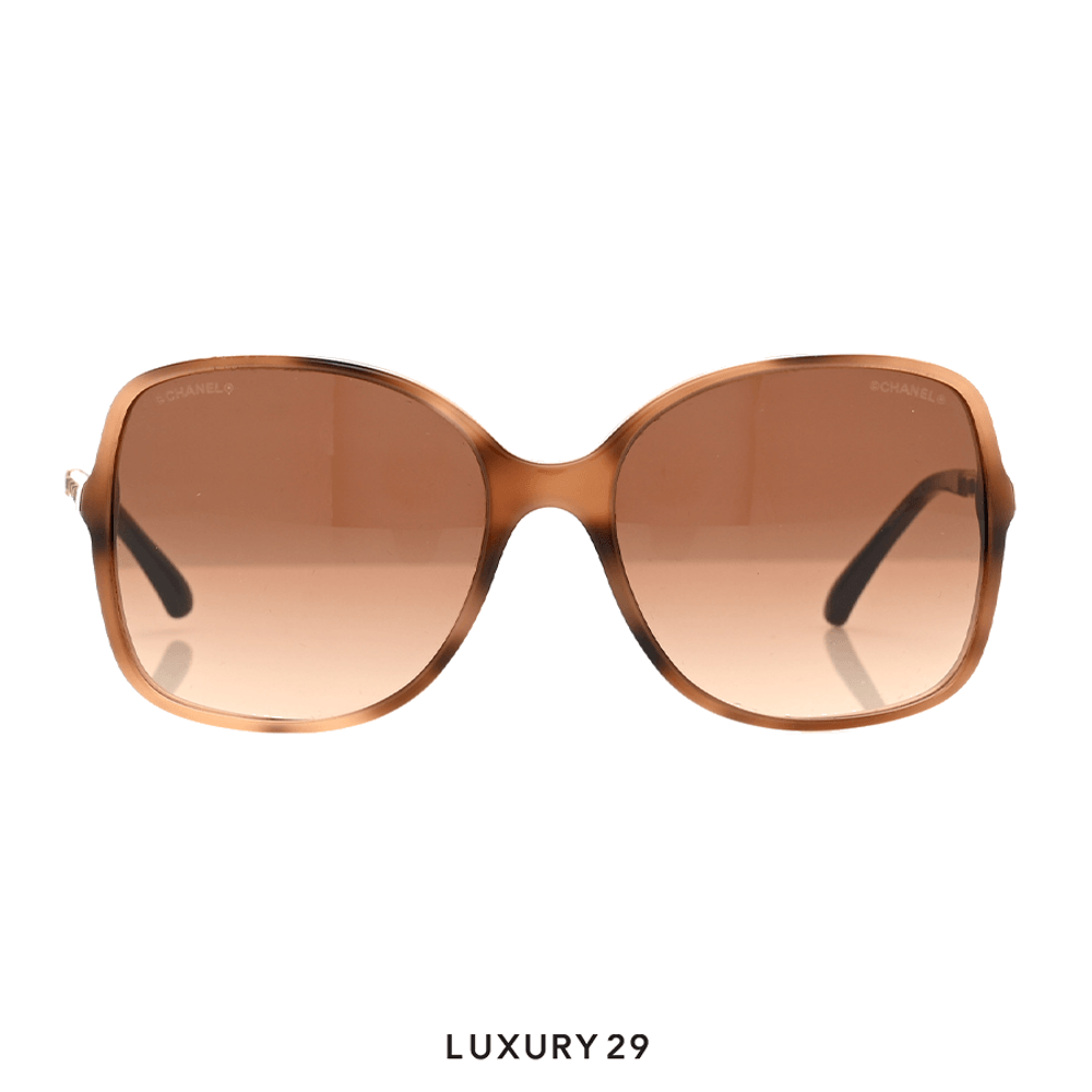 Chanel Square Sunglasses Lenses Brown Gradient(Free Size, Brown)