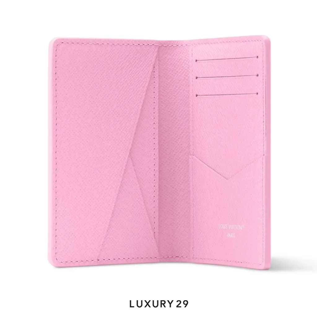 Louis Vuitton LV Pocket Organizer Wallet Pink(Small, Pink)