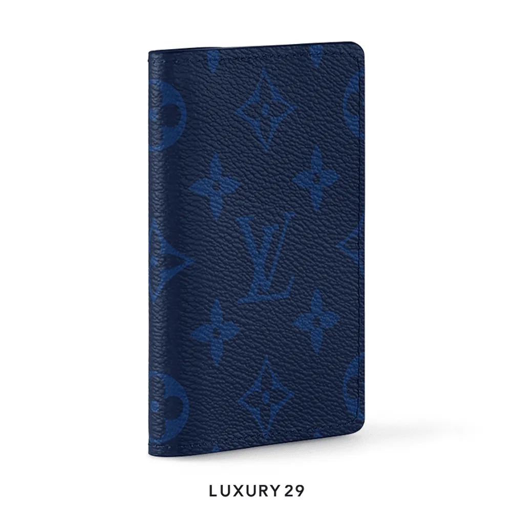 Louis Vuitton LV Pocket Organizer Navy Blue(Small, Blue)