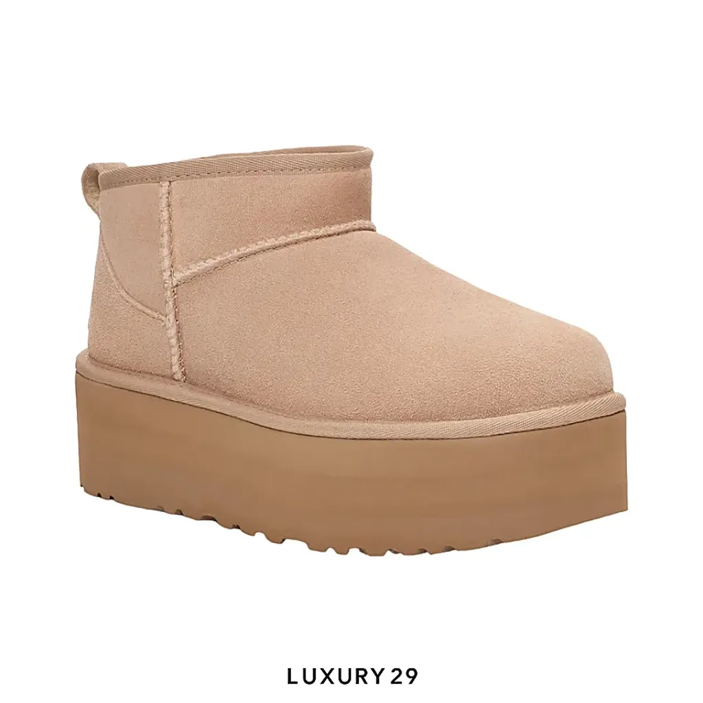 UGG Classic Ultra Mini Platform Sand(39, Brown)