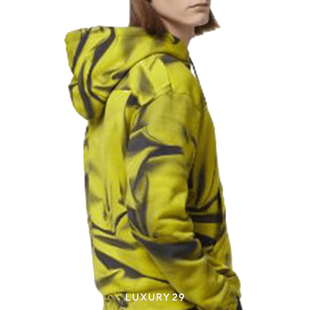 Louis Vuitton LV Printed Cotton-Blend Hoodie(M, Green)