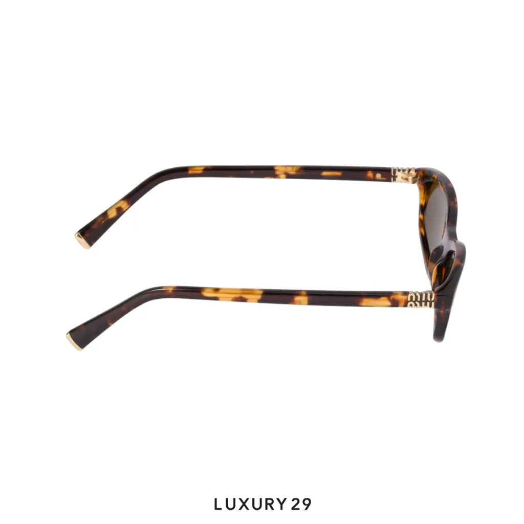 Miu Miu Regard sunglasses Loden Green Lenses(Free Size, Brown)