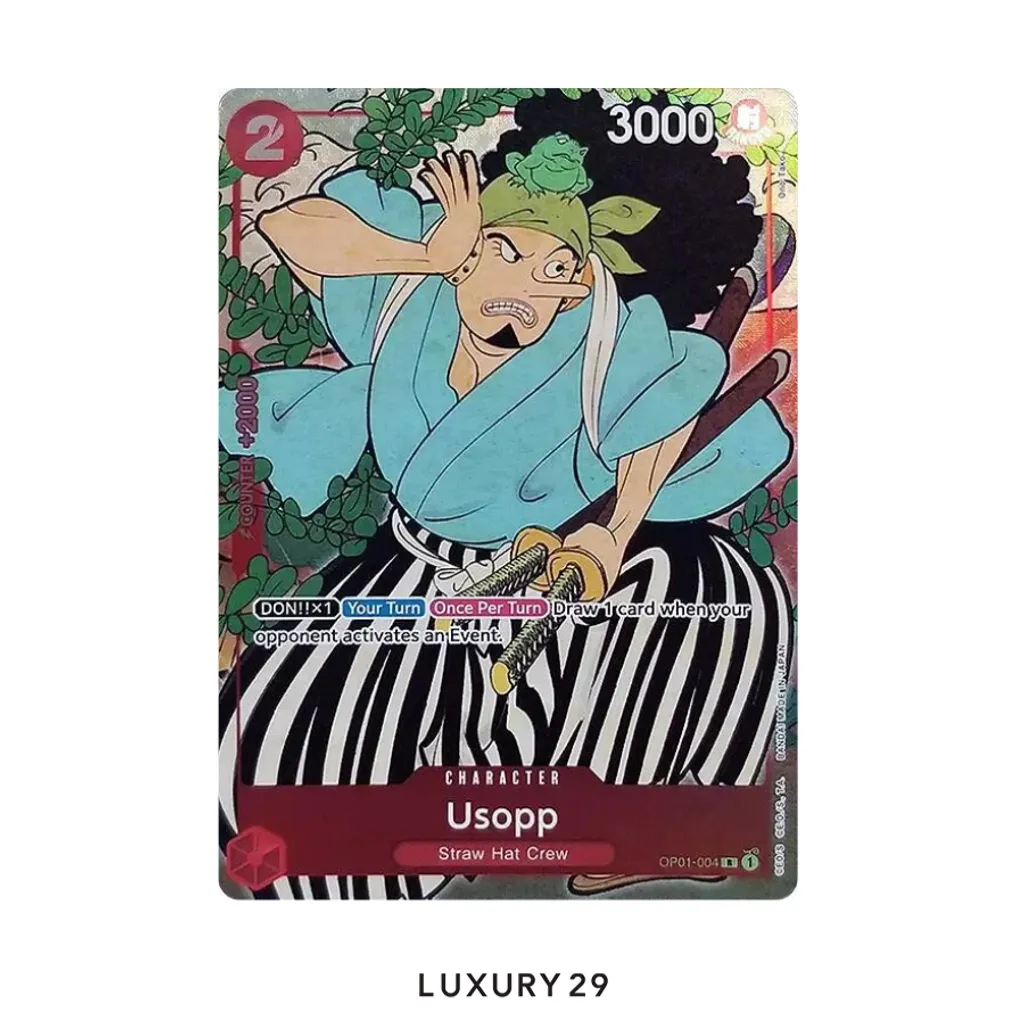 One Piece Usopp (English Version 1st Anniversary Set) One Piece Promotion Cards R OP01-004 (PSA10)(Small, Multicolour)