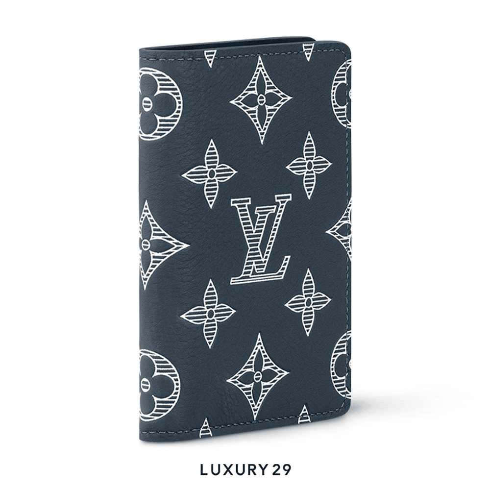 Louis Vuitton LV Pocket Organizer Navy Blue(Small, Blue)