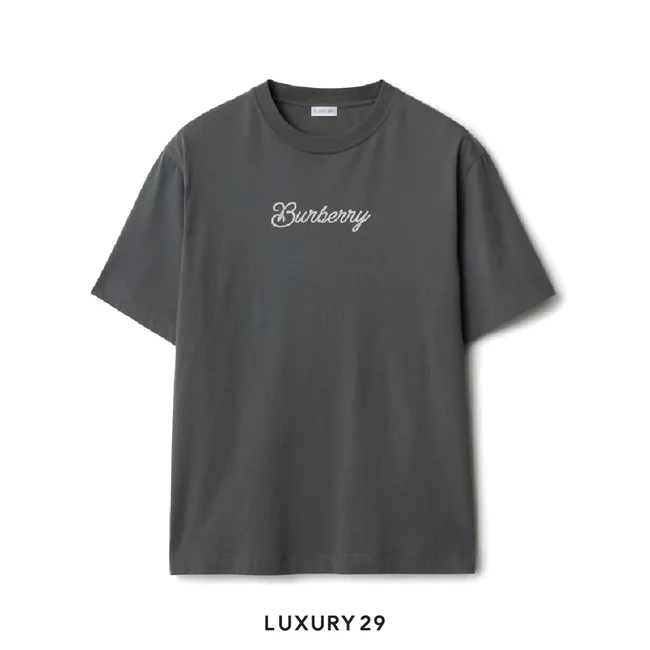 Burberry Surfer Knight Cotton T-shirt Black
