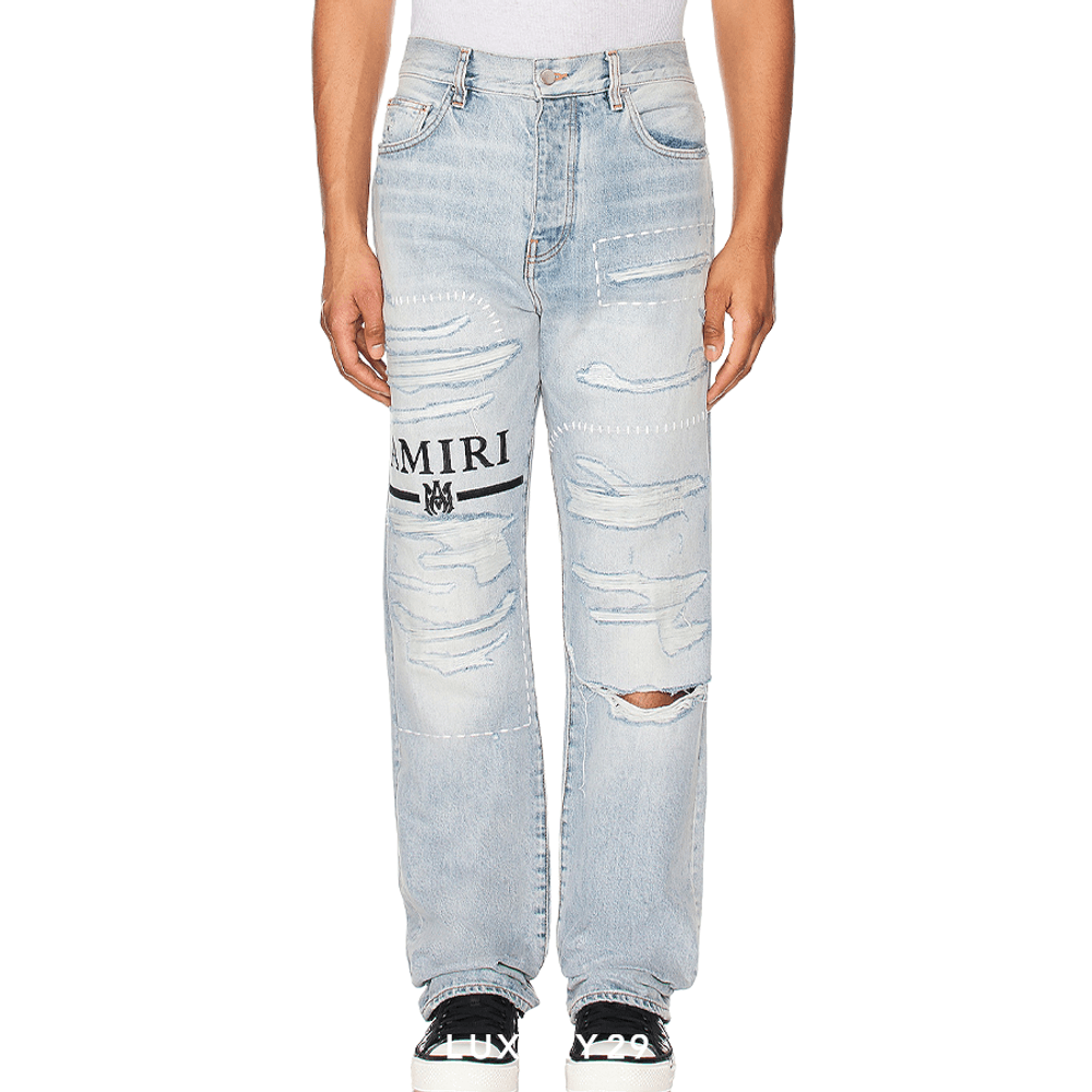 AMIRI MA BAR LOGO JEAN STONE INDIGO(M, Blue)